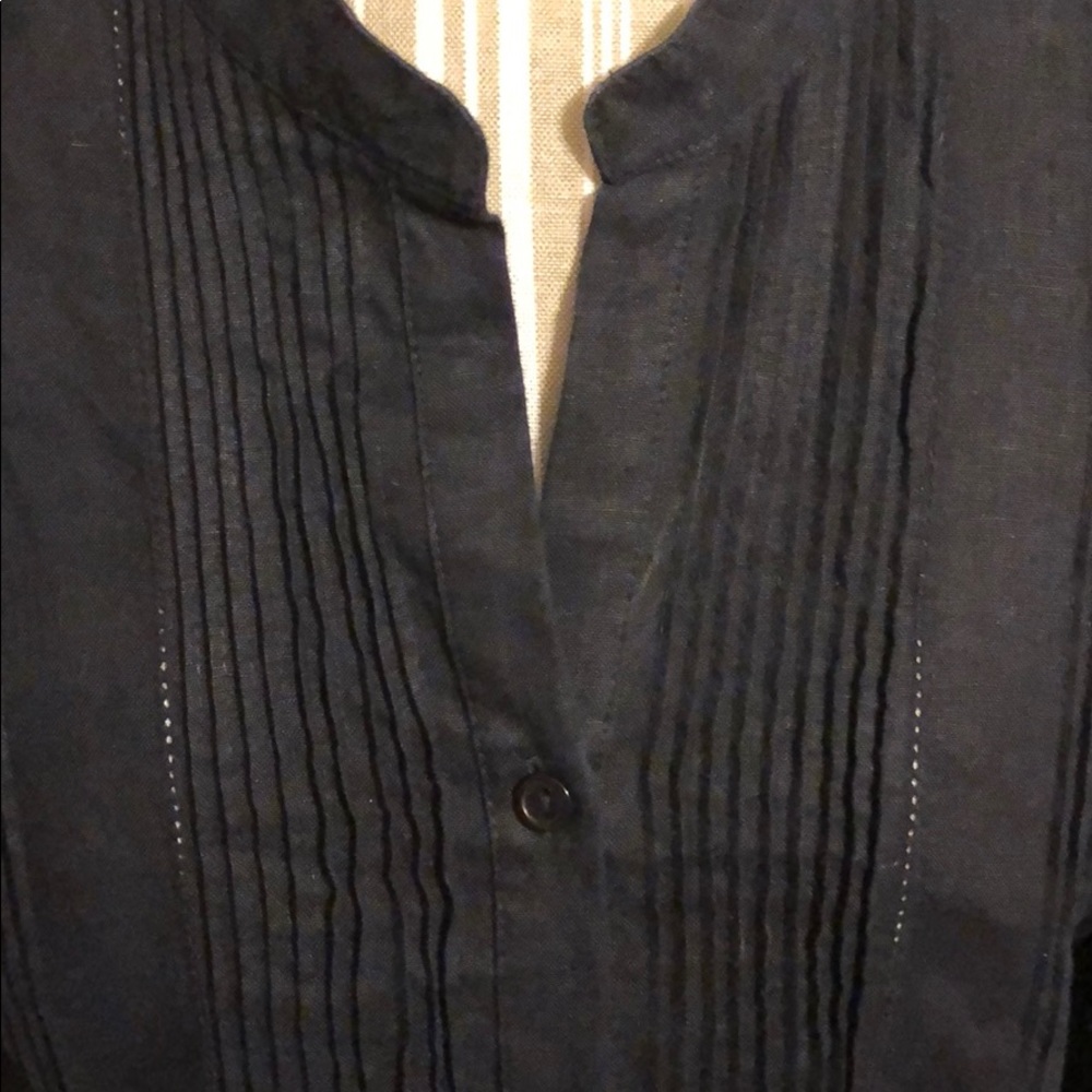 Navy Linen Tunic